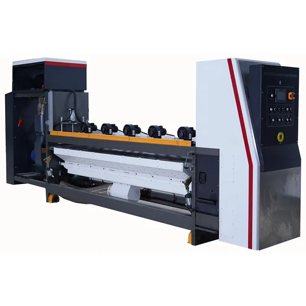 Vacuum transfer and infrared drying unit on a flexo printing machine